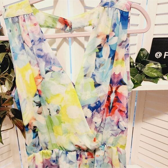 PARKER SIZE SMALL MULTICOLOR FLORAL ROMPER - Picture 2 of 7